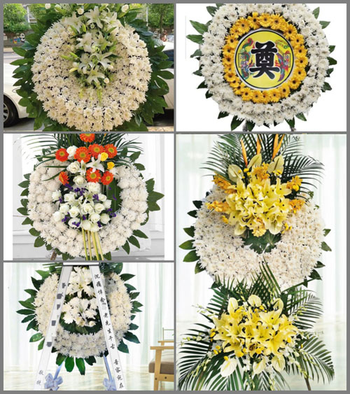 江苏泰州姜堰区梁徐镇钱港村花圈速递